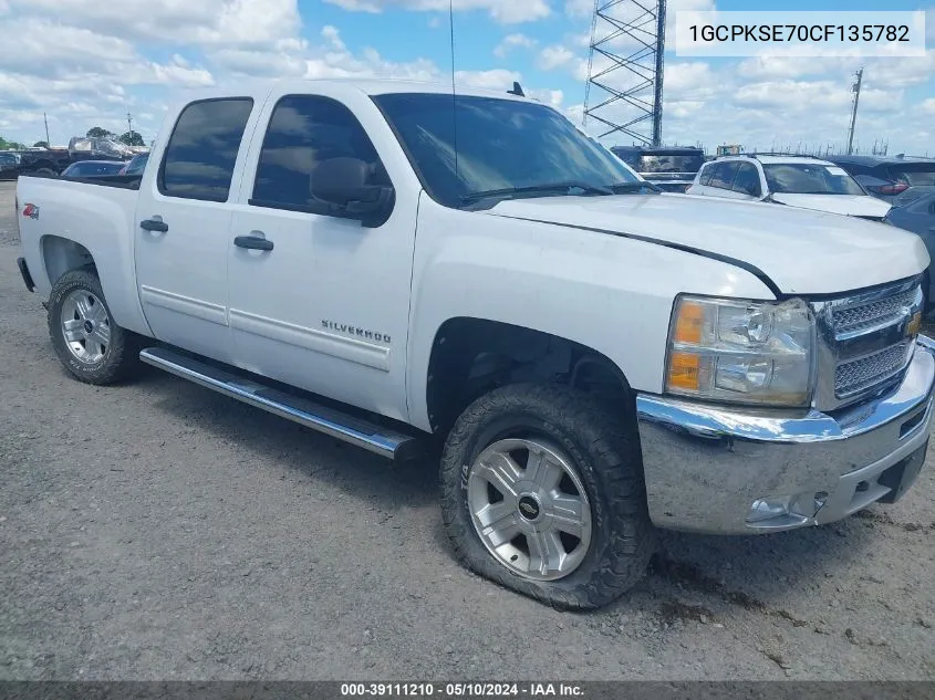 2012 Chevrolet Silverado 1500 Lt VIN: 1GCPKSE70CF135782 Lot: 39111210