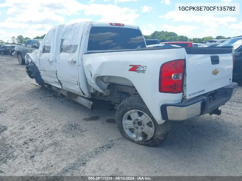 1GCPKSE70CF135782 2012 Chevrolet Silverado 1500 Lt