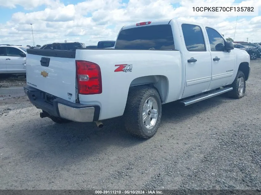 1GCPKSE70CF135782 2012 Chevrolet Silverado 1500 Lt