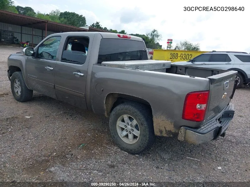 3GCPCREA5CG298640 2012 Chevrolet Silverado C1500 Ls