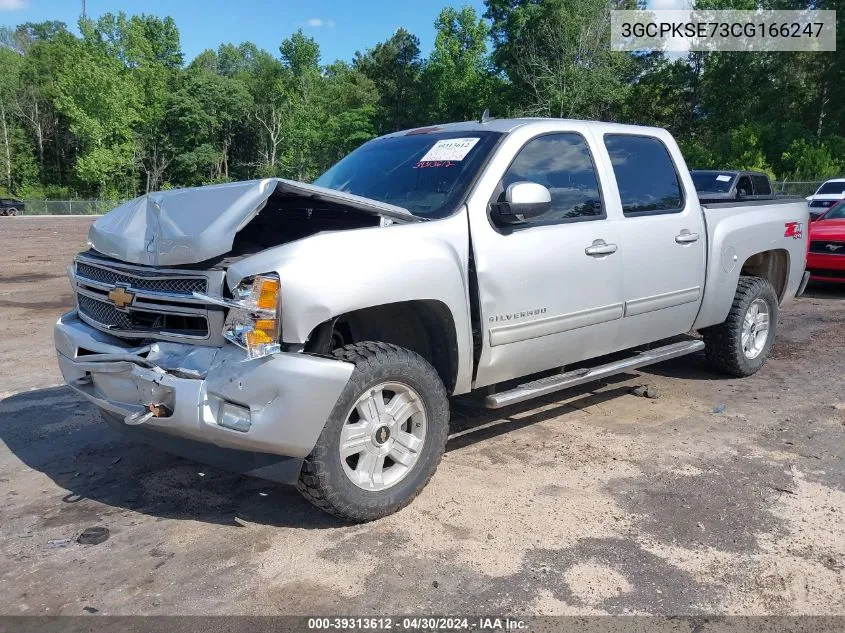 2012 Chevrolet Silverado 1500 Lt VIN: 3GCPKSE73CG166247 Lot: 39313612