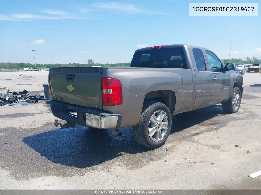 2012 Chevrolet Silverado 1500 Lt VIN: 1GCRCSE05CZ319607 Lot: 39315219