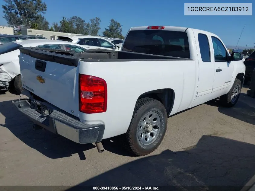 2012 Chevrolet Silverado 1500 Ls VIN: 1GCRCREA6CZ183912 Lot: 39410856