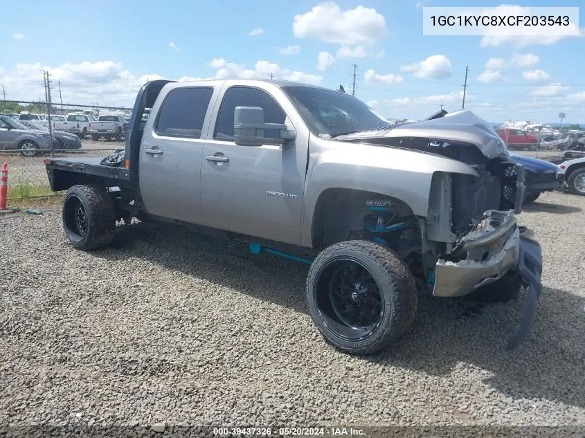 2012 Chevrolet Silverado 2500Hd Ltz VIN: 1GC1KYC8XCF203543 Lot: 39437326