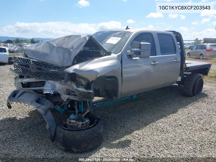 2012 Chevrolet Silverado 2500Hd Ltz VIN: 1GC1KYC8XCF203543 Lot: 39437326