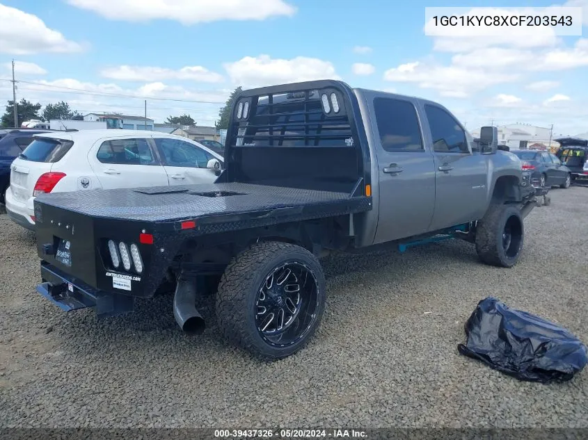 2012 Chevrolet Silverado 2500Hd Ltz VIN: 1GC1KYC8XCF203543 Lot: 39437326