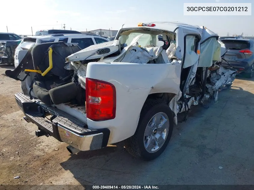 3GCPCSE07CG201212 2012 Chevrolet Silverado 1500 Lt