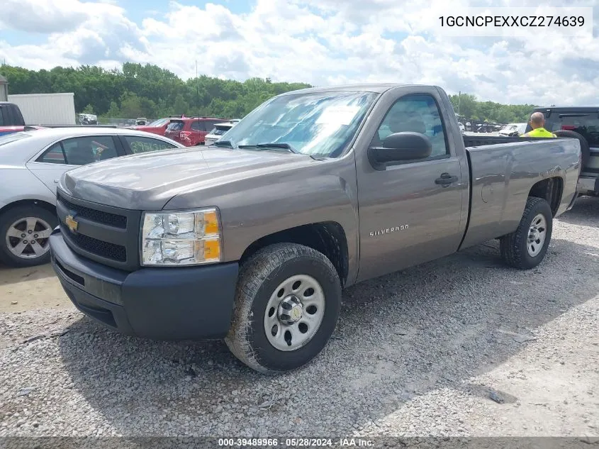 1GCNCPEXXCZ274639 2012 Chevrolet Silverado 1500 Work Truck