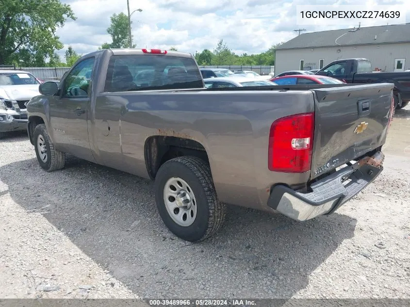 2012 Chevrolet Silverado 1500 Work Truck VIN: 1GCNCPEXXCZ274639 Lot: 40292113