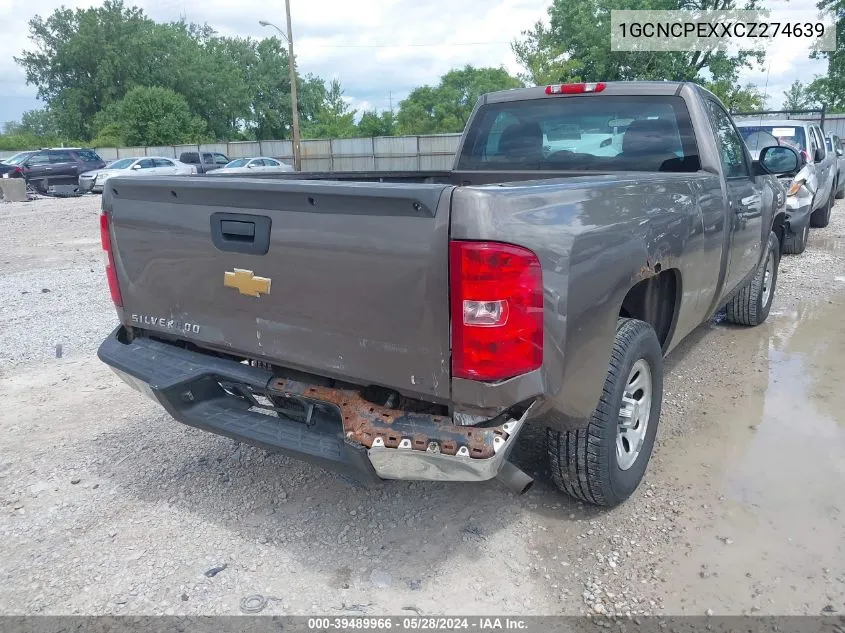 2012 Chevrolet Silverado 1500 Work Truck VIN: 1GCNCPEXXCZ274639 Lot: 40292113