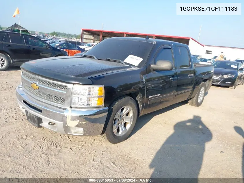 2012 Chevrolet Silverado 1500 Lt VIN: 1GCPKSE71CF111183 Lot: 39815953