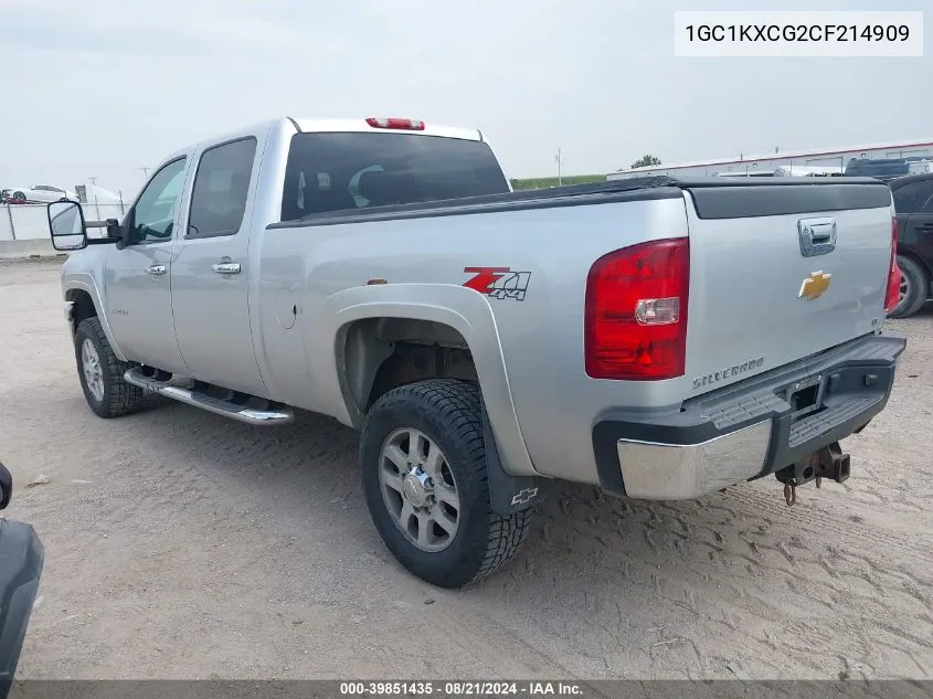 1GC1KXCG2CF214909 2012 Chevrolet Silverado 2500Hd Lt