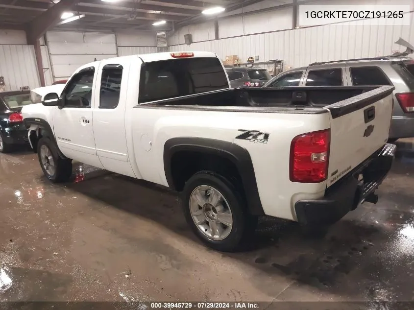 1GCRKTE70CZ191265 2012 Chevrolet Silverado 1500 Ltz