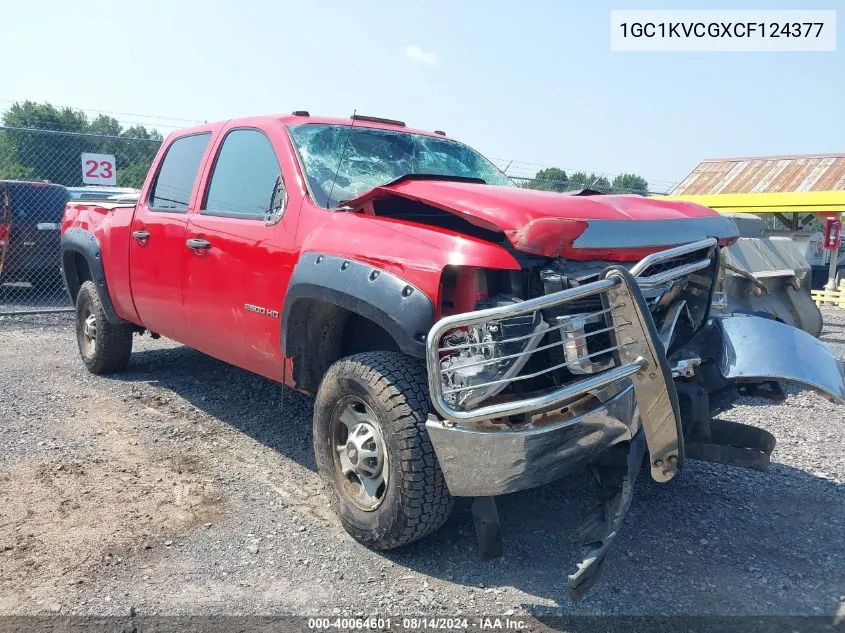 2012 Chevrolet Silverado 2500Hd Work Truck VIN: 1GC1KVCGXCF124377 Lot: 40064601