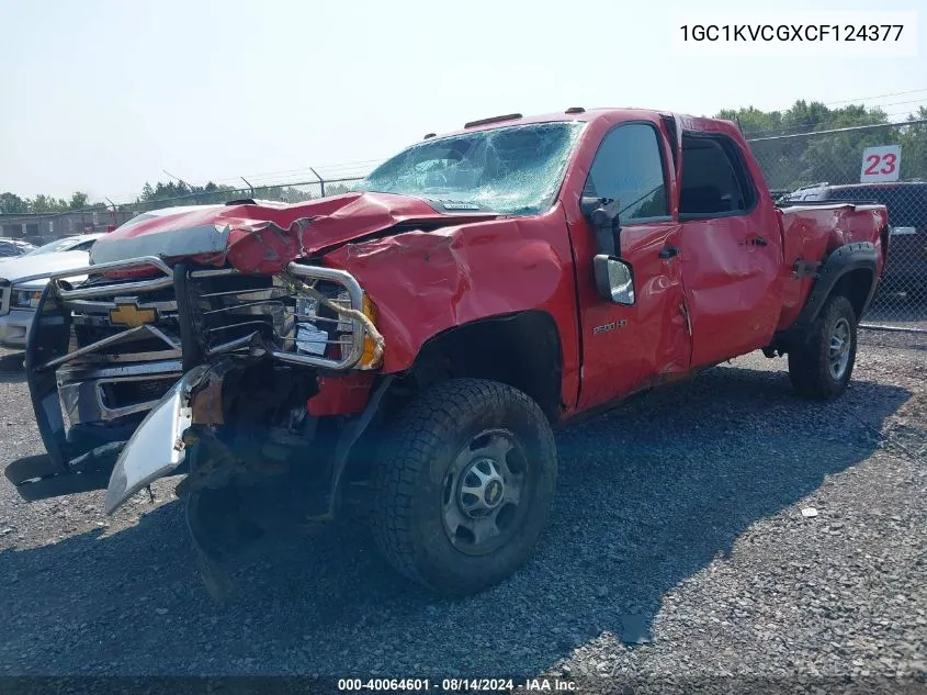 2012 Chevrolet Silverado 2500Hd Work Truck VIN: 1GC1KVCGXCF124377 Lot: 40064601