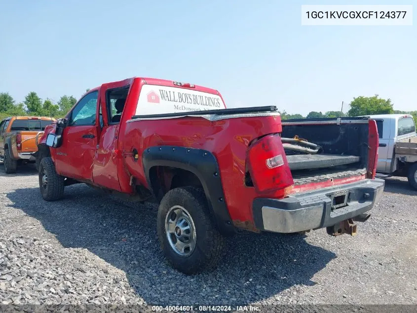 2012 Chevrolet Silverado 2500Hd Work Truck VIN: 1GC1KVCGXCF124377 Lot: 40064601