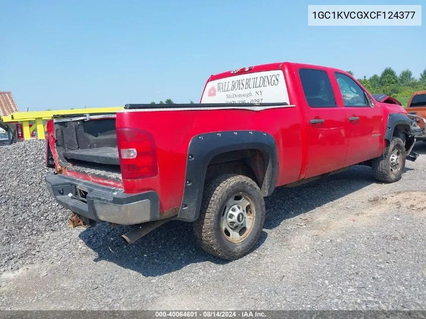 2012 Chevrolet Silverado 2500Hd Work Truck VIN: 1GC1KVCGXCF124377 Lot: 40064601