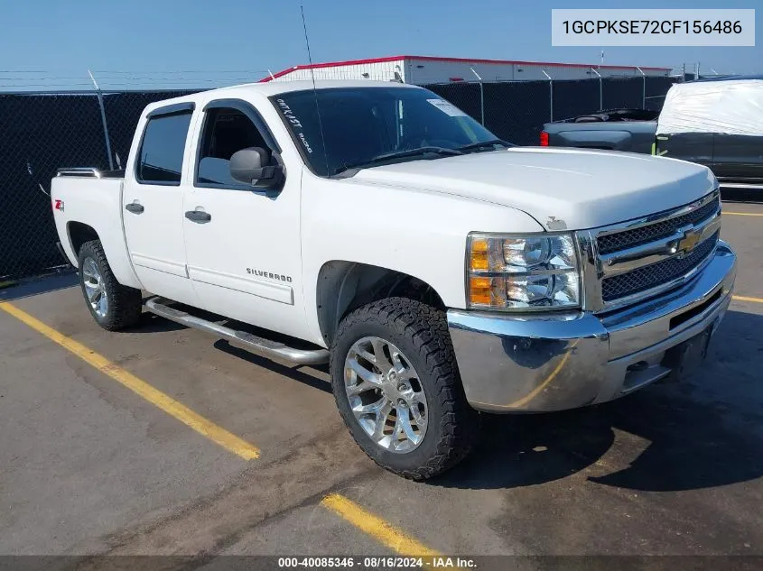 1GCPKSE72CF156486 2012 Chevrolet Silverado 1500 Lt