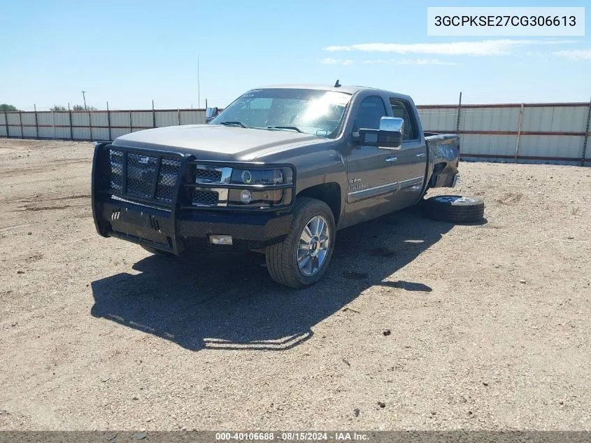 2012 Chevrolet Silverado 1500 Lt VIN: 3GCPKSE27CG306613 Lot: 40106688