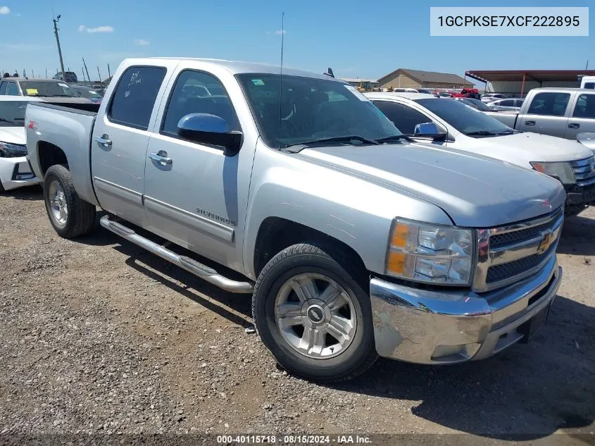 2012 Chevrolet Silverado 1500 Lt VIN: 1GCPKSE7XCF222895 Lot: 40115718