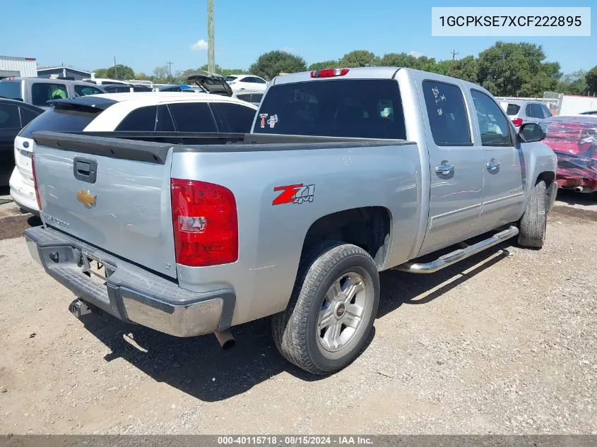 2012 Chevrolet Silverado 1500 Lt VIN: 1GCPKSE7XCF222895 Lot: 40115718