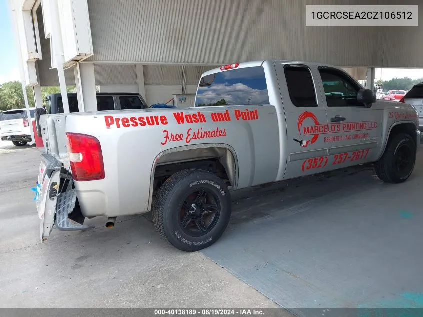 1GCRCSEA2CZ106512 2012 Chevrolet Silverado 1500 Lt