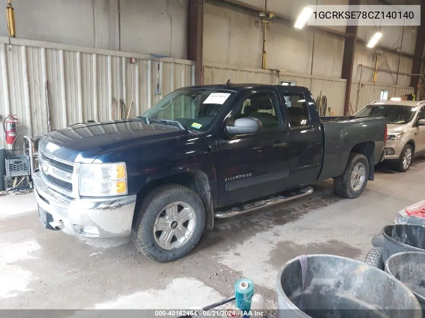 2012 Chevrolet Silverado 1500 Lt VIN: 1GCRKSE78CZ140140 Lot: 40162464