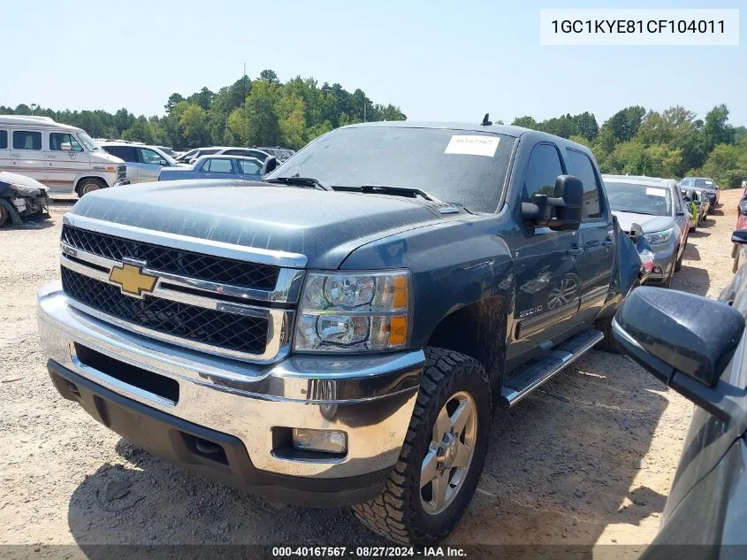 1GC1KYE81CF104011 2012 Chevrolet Silverado 2500Hd Ltz