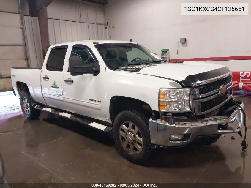 1GC1KXCG4CF125651 2012 Chevrolet Silverado 2500Hd Lt