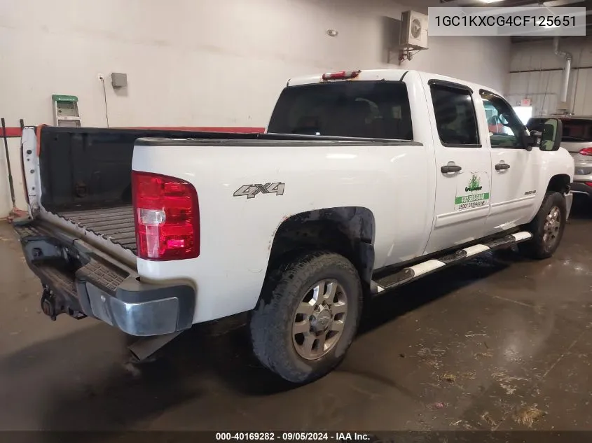 2012 Chevrolet Silverado 2500Hd Lt VIN: 1GC1KXCG4CF125651 Lot: 40169282