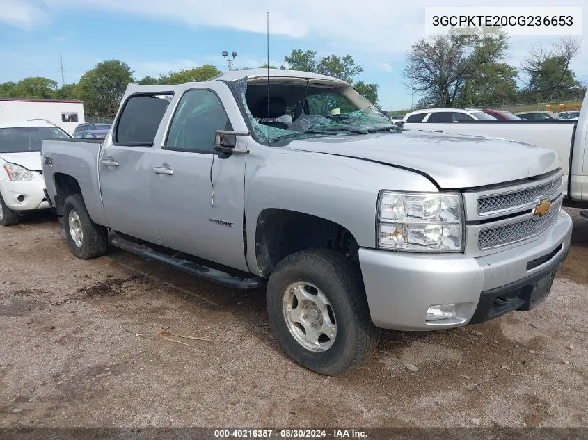 3GCPKTE20CG236653 2012 Chevrolet Silverado 1500 Ltz