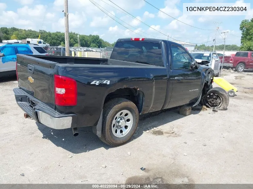 2012 Chevrolet Silverado 1500 Work Truck VIN: 1GCNKPE04CZ230304 Lot: 40220094