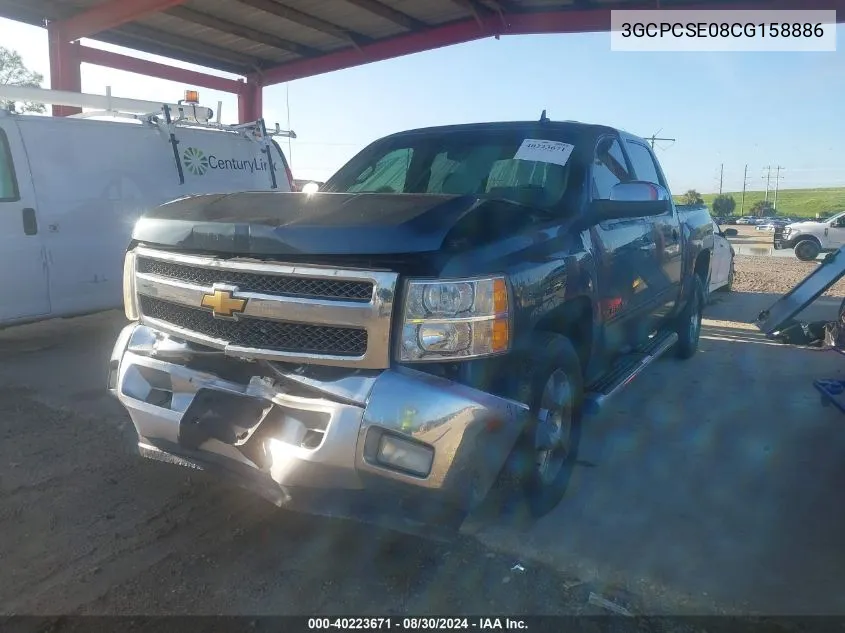 2012 Chevrolet Silverado 1500 Lt VIN: 3GCPCSE08CG158886 Lot: 40223671