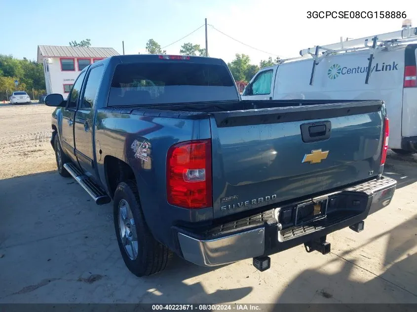 2012 Chevrolet Silverado 1500 Lt VIN: 3GCPCSE08CG158886 Lot: 40223671