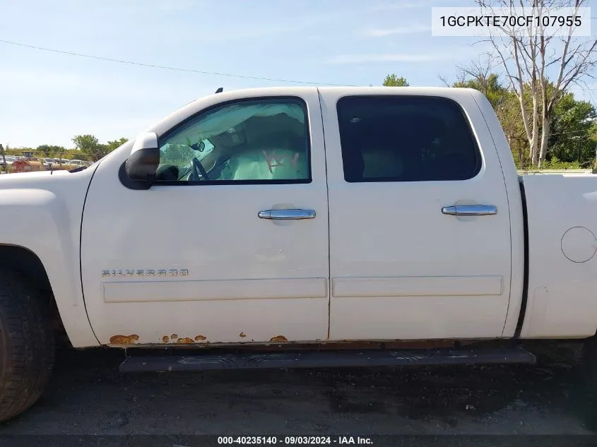 2012 Chevrolet Silverado K1500 Ltz VIN: 1GCPKTE70CF107955 Lot: 40235140