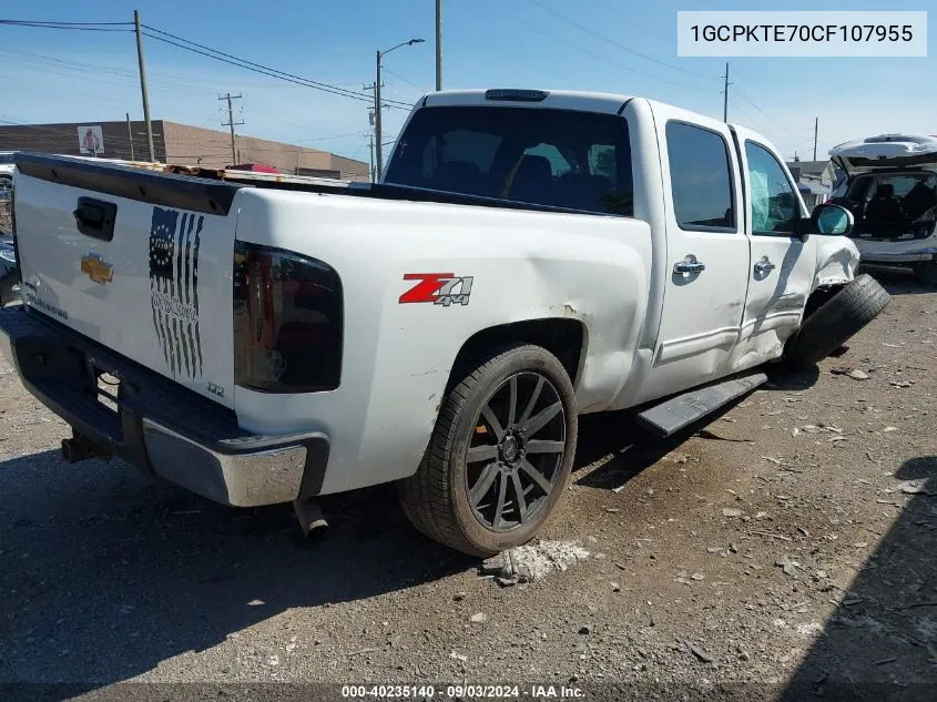 2012 Chevrolet Silverado K1500 Ltz VIN: 1GCPKTE70CF107955 Lot: 40235140