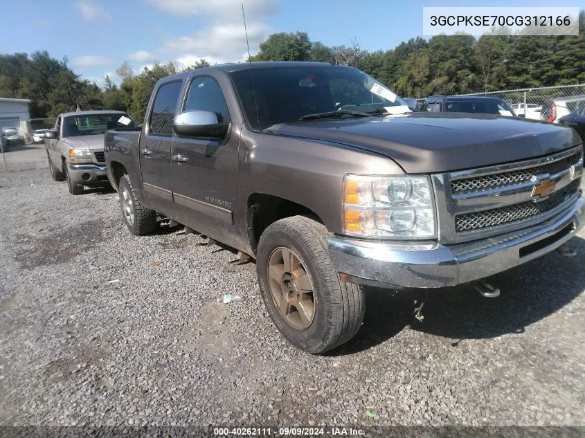 2012 Chevrolet Silverado 1500 Lt VIN: 3GCPKSE70CG312166 Lot: 40262111