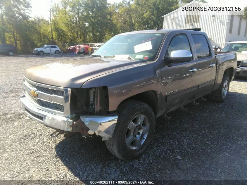 2012 Chevrolet Silverado 1500 Lt VIN: 3GCPKSE70CG312166 Lot: 40262111