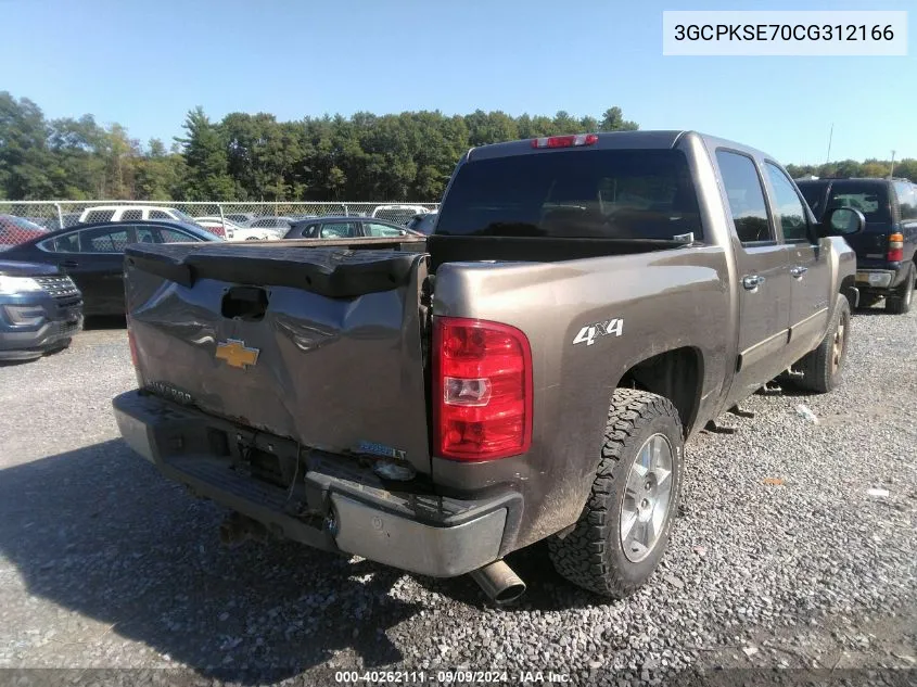 2012 Chevrolet Silverado 1500 Lt VIN: 3GCPKSE70CG312166 Lot: 40262111