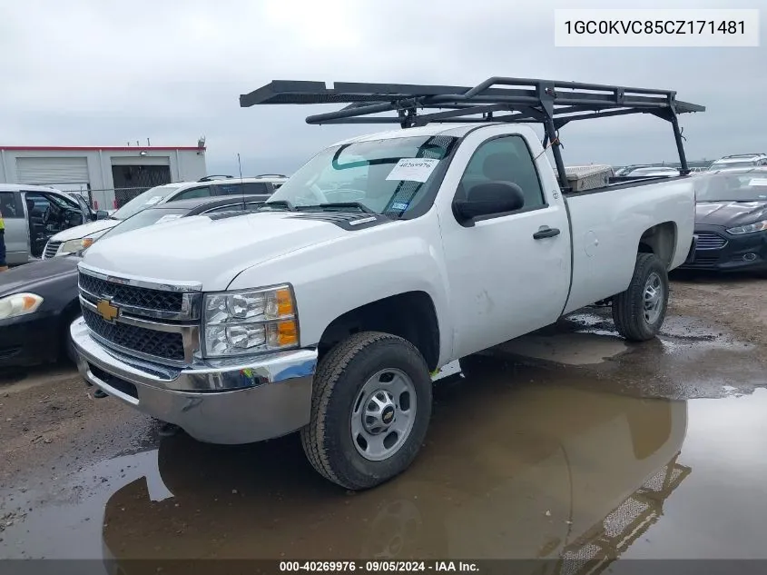 1GC0KVC85CZ171481 2012 Chevrolet Silverado 2500Hd Work Truck