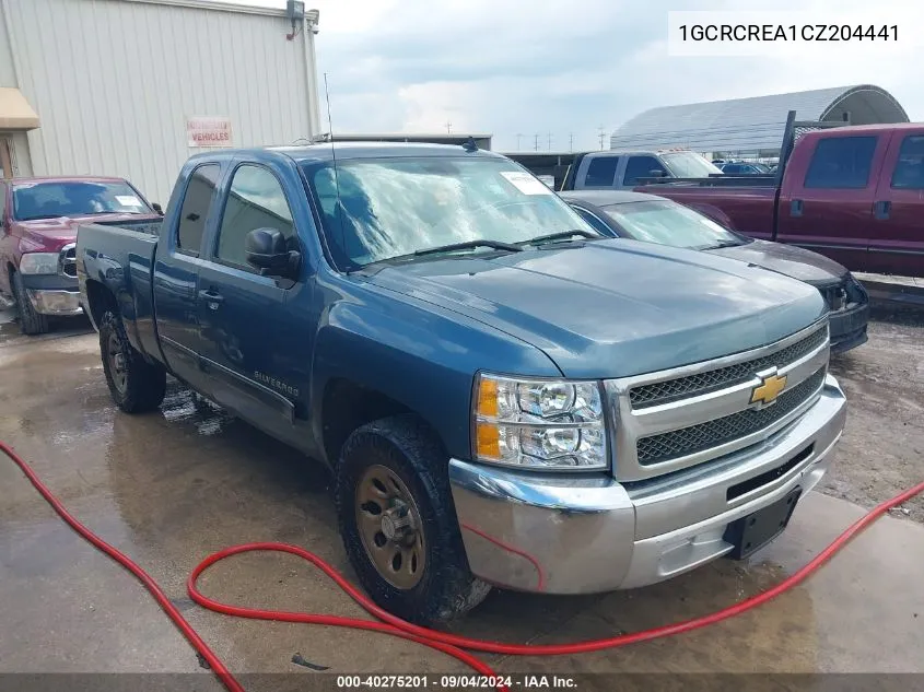 2012 Chevrolet Silverado 1500 Ls VIN: 1GCRCREA1CZ204441 Lot: 40275201