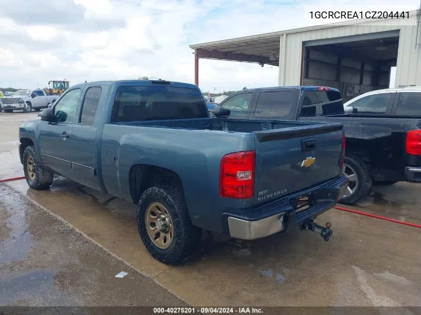 1GCRCREA1CZ204441 2012 Chevrolet Silverado 1500 Ls