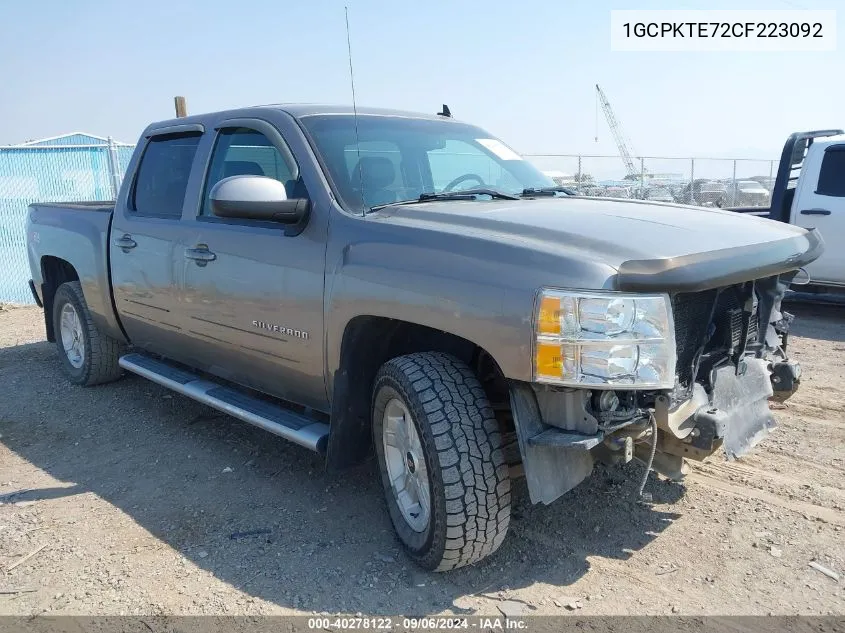 2012 Chevrolet Silverado 1500 Ltz VIN: 1GCPKTE72CF223092 Lot: 40278122