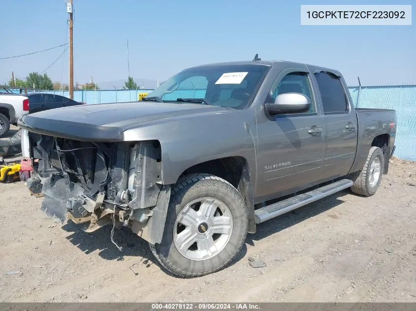 2012 Chevrolet Silverado 1500 Ltz VIN: 1GCPKTE72CF223092 Lot: 40278122