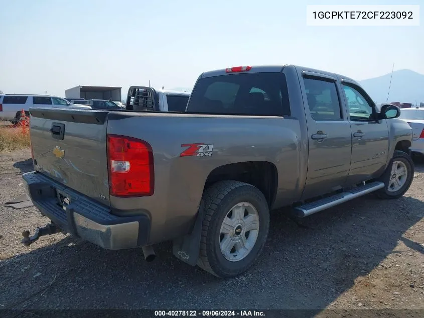 2012 Chevrolet Silverado 1500 Ltz VIN: 1GCPKTE72CF223092 Lot: 40278122