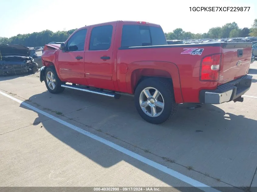 1GCPKSE7XCF229877 2012 Chevrolet Silverado 1500 Lt