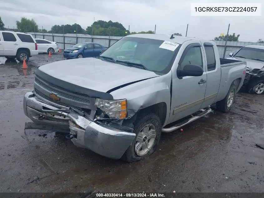 2012 Chevrolet Silverado K1500 Lt VIN: 1GCRKSE73CZ224057 Lot: 40330414