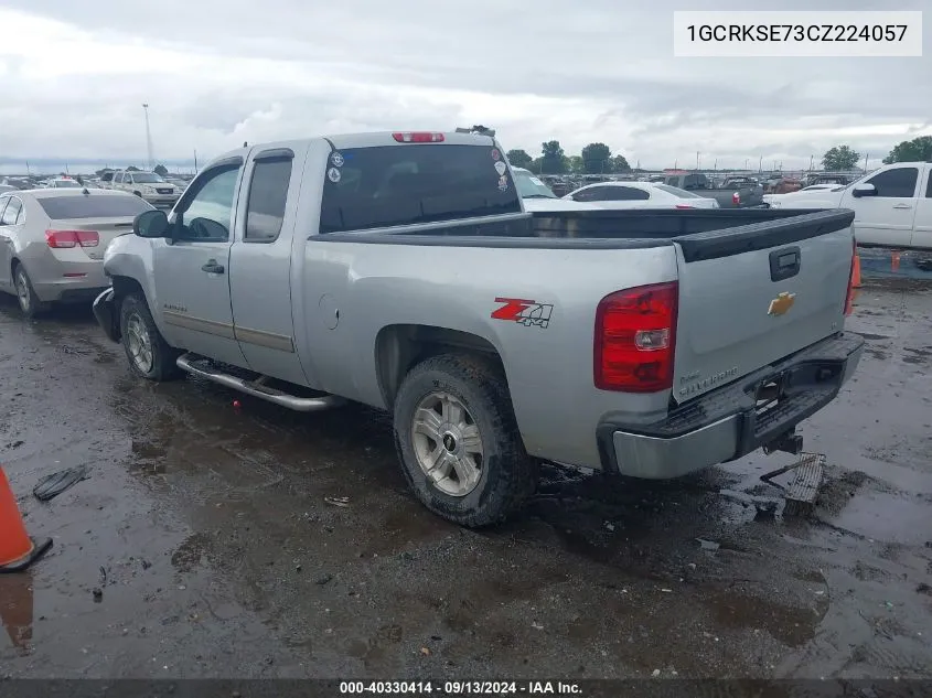 2012 Chevrolet Silverado K1500 Lt VIN: 1GCRKSE73CZ224057 Lot: 40330414