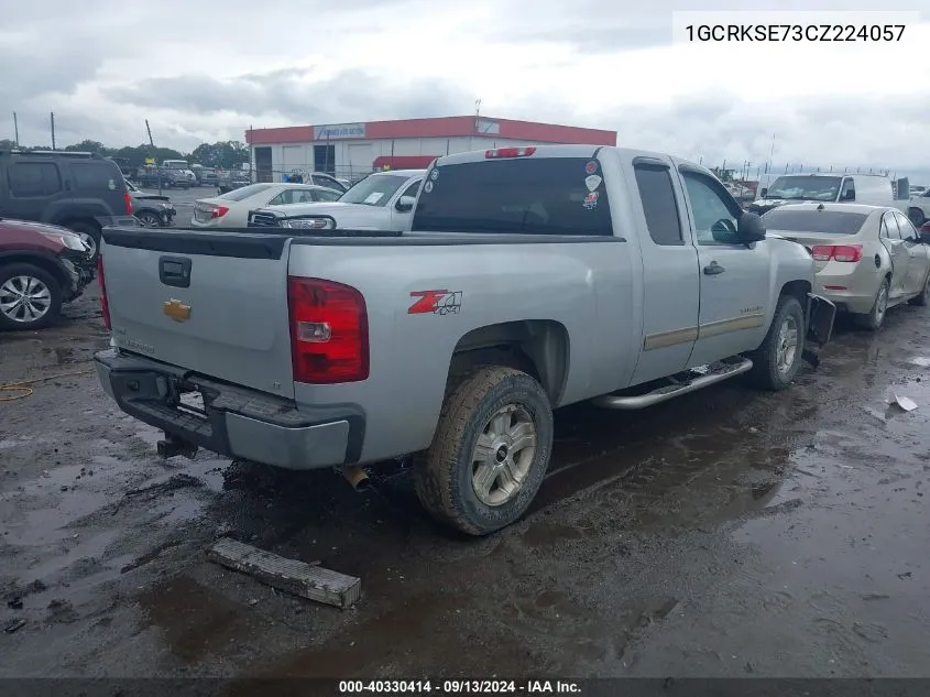 2012 Chevrolet Silverado K1500 Lt VIN: 1GCRKSE73CZ224057 Lot: 40330414