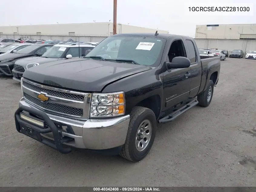 2012 Chevrolet Silverado 1500 Lt VIN: 1GCRCSEA3CZ281030 Lot: 40342408